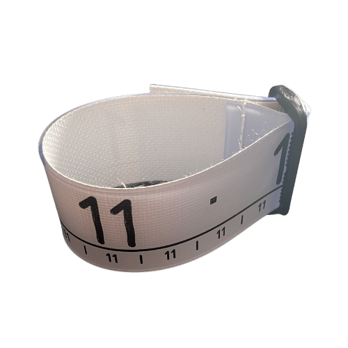 Pootband met koenummer